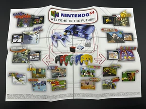 Vintage Nintendo Game Boy Color & N64 Retail Box Insert Poster P-(NOE)-A4-EUR-2 - Bild 1 von 3