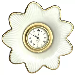 RELOJ LENOX "MERIDIAN" PORCELANA COTTAGE CORE CHIC COLOR CREMA FLORAL CUARZO - Imagen 1 de 7