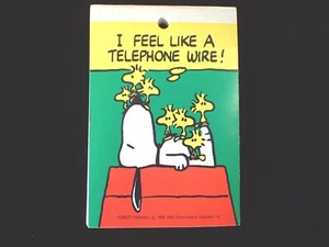 Bloc de notas de mensaje vintage Snoopy Peanuts - Imagen 1 de 6