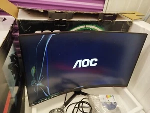 AOC C32G3AE 31.5" Full HD 165Hz Curved Monitor C32G3AE/BK - Picture 1 of 5