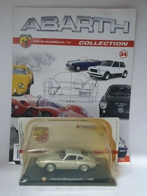 Porsche 356 Carrera GTL - 1959 scala 1/43 abarth collection hachette - Immagine 1 di 4