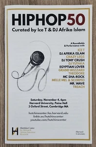 Hip Hop 50 at Harvard Program 11/4/23 Ice-T and DJ Afrika Islam Roundtable - Picture 1 of 2