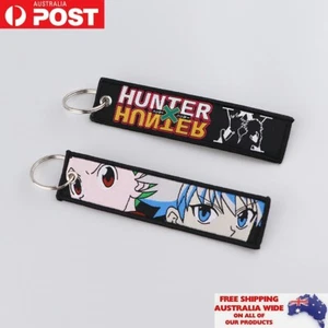 Anime HunterxHunter Keyring Keychain Double Sided Embroidered Key Tag Xmas Gift - Picture 1 of 1