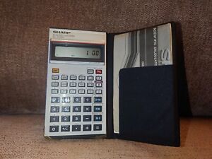 Vintage Sharp EL-506H Scientific Calculator With Case And Booklet 