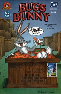 USA 1997 BUGS BUNNY COMIC BOOK LIMITED EDITION SEALED FIRST DAY CANCEL STAMP - Image 1 of 4