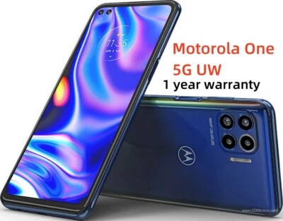 Motorola One 5G UW 128GB+4GB 48MP 5G  Unlocked Android Smartphone  - Image 1 of 4