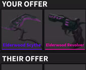 Mm2 Set Bundle 🌙 HALLOWEEN SET ELDERWOOD HALLOWSCYTHE BATWING ALL IN  PICTURE