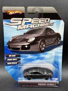 New 2010 Hot Wheels Speed Machines BLACK PORSCHE CAYMAN S Super Cool LOOK HERE - Picture 1 of 4