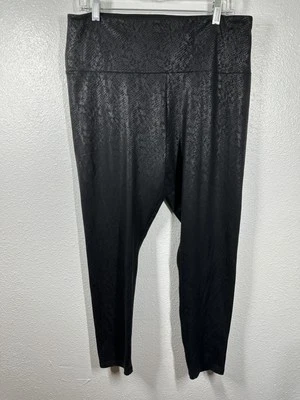 Pantalones Simply Vera Vera Wang para mujer XL tiro alto elásticos leggings estampado de serpiente Foto 1 de 4