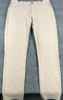Public Rec Gamechanger Pants Mens 38x36 (38x34) Beige 5 Pocket Casual Stretch - Image 1 of 4
