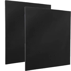 2 Pezzi Fogli Di Plastica ABS 3 Mm Fogli Di Plastica Fogli Di Plastica Nera Fogl - Foto 1 di 12