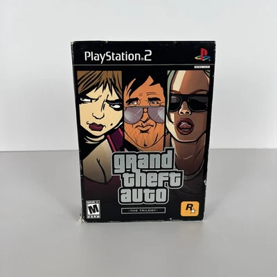 Grand Theft Auto: The Trilogy (Sony PlayStation 2, 2006) Completo En Caja PS2 Foto 1 de 4