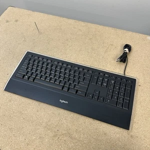 Logitech Illuminated Keyboard Wired USB K740 Y-UY95 Tested and Working - Picture 1 of 8