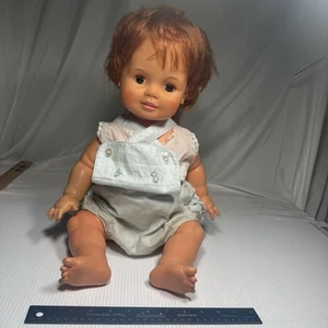 Vtg 1973 Ideal Toy Corp 24" Lifesize Baby Crissy Doll w/Grow Red Hair Redressed - Picture 1 of 6