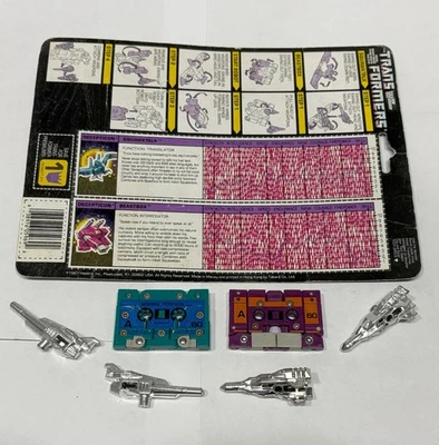 G1 Transformers vintage original Decepticon cassettes SQUAWKTALK & BEASTBOX 100% - Image 1 of 4
