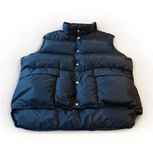 Woolrich Insulated Down Puffer Vest 21676 Mens Large Blue VINTAGE Made in USA - Picture 1 of 21