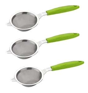 Stainless Steel Tea & Coffee Strainer for Kitchen Pack Of 3 - Bild 1 von 3