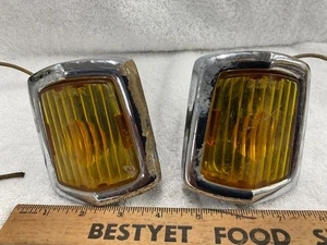 2 Vintage  CHRAR Amber Park Lights for Hot Rod, Rat Rod Auto  Truck - Picture 1 of 8