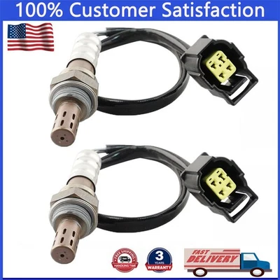 Sensor de oxígeno 2 piezas aguas arriba + aguas abajo para Jeep Wrangler 2003 2004 2005 2006 2,4 L Foto 1 de 4