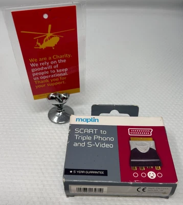 Maplin SCART To Triple Phono and S-Video Adapter Boxed       AC18 - Image 1 of 4