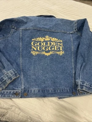 Authentic Golden Nugget Large Jean Jacket.  Las Vegas Memorabilia.  Collectible. - Image 1 of 4
