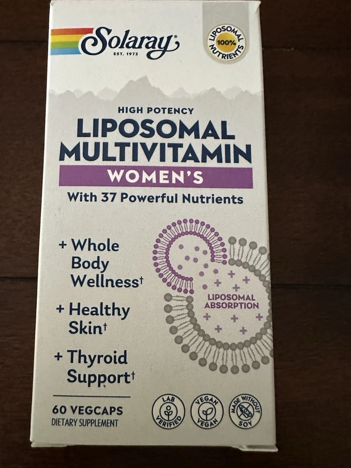 Multivitamínico liposomal Solaray para mujer, 60 unidades para mujer - caducidad 5/2026 Foto 1 de 2