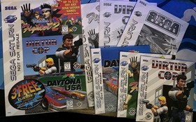 3 Game Set Virtua Fighter 2 Virtua Cop Dayton USA - Sega SATURN - CIB