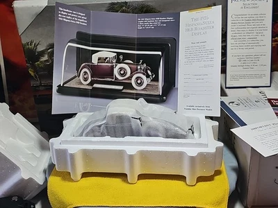 VINTAGE Franklin Mint 1925 Hispano-Suiza H6B Kellner Maroon/ White BEAUTIFUL CAR - Image 1 of 4