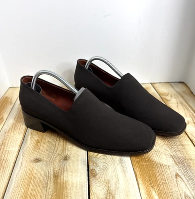 Zapatos Donald J Pliner de Lona Puntera Cuadrada Tacón Bloque Beige para Mujer Talla 9.5M Foto 1 de 4