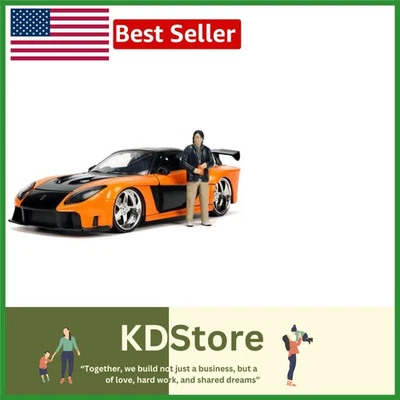 Fast & Furious 1:24 Mazda RX-7 Die-cast Car with Han Figure - Image 1 of 2