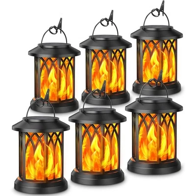 Solar Hanging Lantern Lights Waterproof Outdoor Garden Patio Pathway Decor - Image 1 of 4