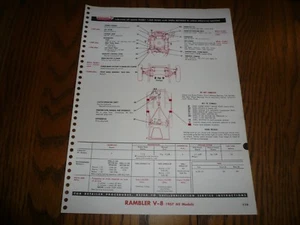 1957 - 1960 Rambler Lubrication Points from Shell Lubrication Guide - Vintage - Picture 1 of 3