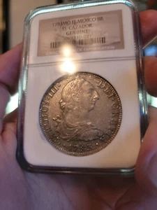 1783 Mo FF Mexico 8 Reales El Cazador - NGC Genuine - Picture 1 of 13