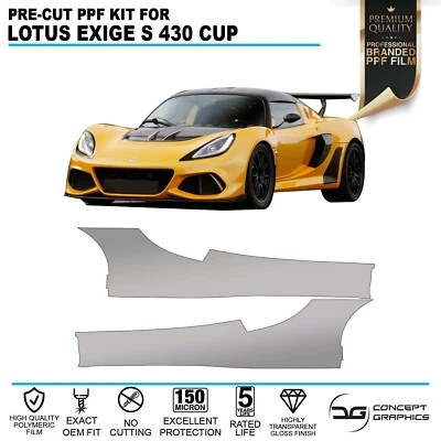 Alféizar lateral trasero PPF película protectora de pintura con astillas de piedra PPF para Lotus Exige S3 - Imagen 1 de 3