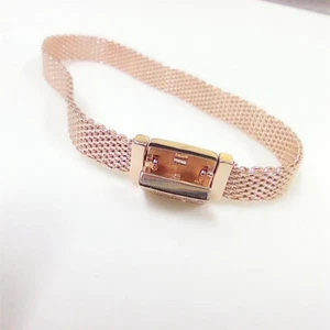 Clasp Pavé Bracelet Rose Gold Pandora Reflexions Long - Picture 1 of 4