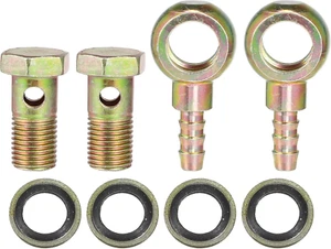 Banjo Bolt M14X1.5 8Mm Banjo Hose Barb Bolt Fittings Brake Line Fitting Adapter - Picture 1 of 12