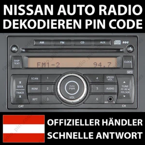 NISSAN RADIO DEKODIEREN PIN CODE CLARION CD PLAYER JUKE MICRA NOTE QASHQAI - Bild 1 von 5