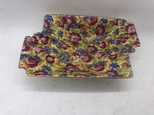 ¿PLATO DE NUECES DULCES ROYAL WINTON GRIMWADES CHINTZ 'REALTY'? - SELLO ANTIGUO - FORMA EXTRAÑA - Imagen 1 de 4