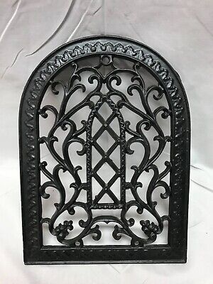 One Antique Cast Iron Arched Top Wall Register Heat Grate Grill 8x11 VTG 839-23B • 133.01$