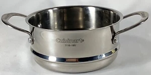 Cuisinart Steamer Basket Insert Pot 7.5 Inch Stainless Steel w Handles 89116-18s - Picture 1 of 4