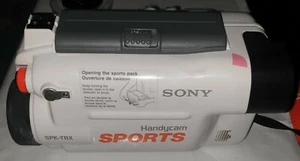 VINTAGE SONY SPORTS HANDYCAM UNDERWATER SPLASH CASE - SPK-TRX - Missing Strap - Picture 1 of 8