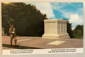 Tomb of the Unknown Soldier With Guard Vintage Postcard Arlington, Virginia - Picture 1 of 5