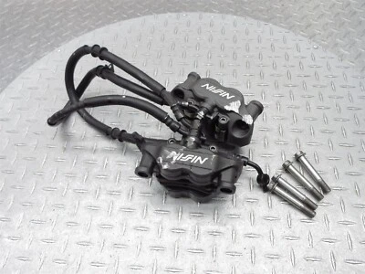2013 13-16 Kawasaki ZX636 ZX6R Ninja 636 Left Right Front Brake Caliper Line Pad - Image 1 of 4