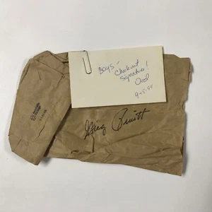 (De colección) ¡Greg Pruitt Cleveland Browns (Bolsa de papel marrón autografiada firmada)!!!! - Imagen 1 de 2