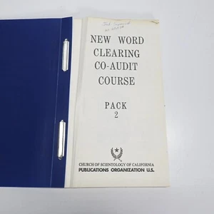 Vintage New World Clearing CO-AUDIT Course 2 1977 - L. Ron Hubbard - Scientology - Picture 1 of 10