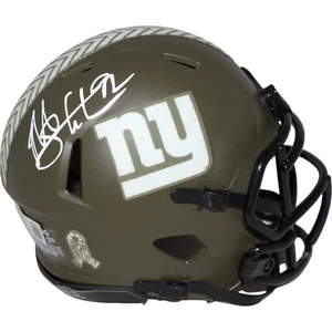 Michael Strahan Signed New York Giants Salute Mini Helmet Beckett 42694 - Picture 1 of 5