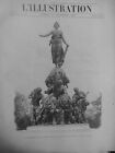 1899 Sculpteur  Dalou Triomphe Republique Place Nation Monument 2 Journaux Ancie