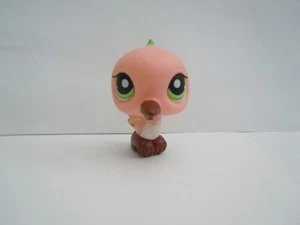 Littlest Pet Shop LPS Hummingbird #343 pink with green eyes - Picture 1 of 5