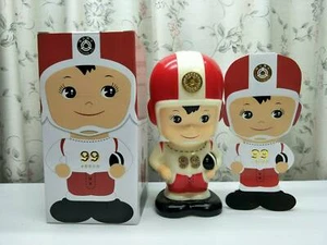TATUNG Boy Crystal # 99 Rugby Football Coin Bank Mascot MIB Free Shipping - Picture 1 of 12