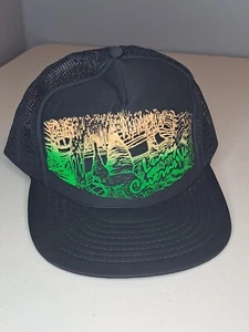 Vintage Luray Caverns Virginia Schwarz Truckers Mütze Kappe Netz New Era Top Zustand - Bild 1 von 5